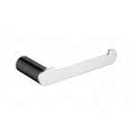 Esperia Black & Chrome Solid Brass Toilet Roll Holder Esperia Black & Chrome Solid Brass Toilet Roll Holder